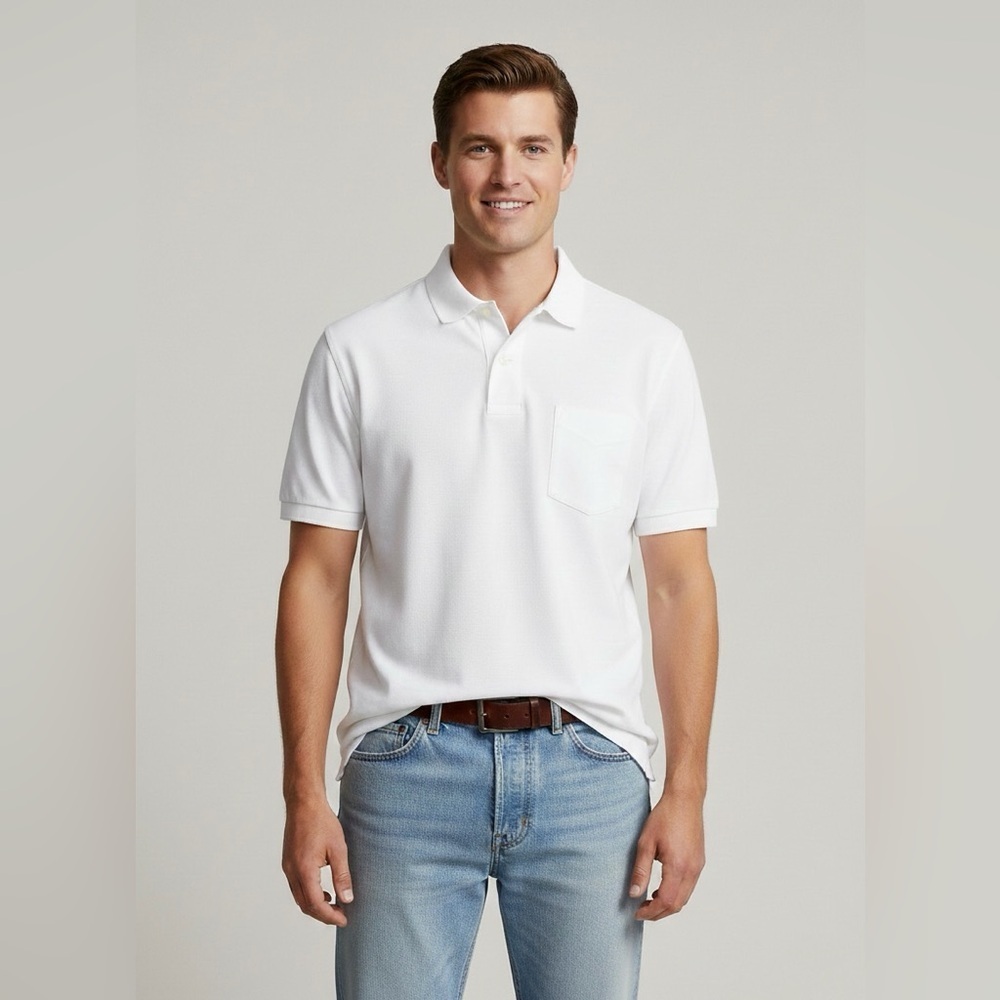 Ralph Lauren White Classic Fit Polo Shirt size XL